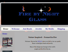 Tablet Screenshot of firebynightglass.com